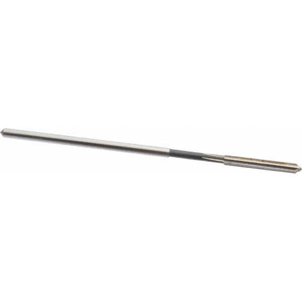 Interstate - 0.1275" High Speed Steel 6 Flute Chucking Reamer - Industrial Tool & Supply