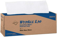 WypAll - L30 Dry General Purpose Wipes - Pop-Up, 9-3/4" x 16-3/8" Sheet Size, White - Industrial Tool & Supply