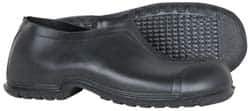 Dunlop Protective Footwear - Men's 10-11 Rain & Cold Resistant Overshoes - 4" High, Plain Toe, Nonslip & Cleated Sole, PVC Upper, Black - Industrial Tool & Supply