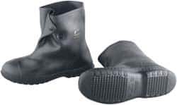 Dunlop Protective Footwear - Men's 14-15 Rain & Cold Resistant Overshoes - 10" High, Plain Toe, Nonslip & Cleated Sole, PVC Upper, Black - Industrial Tool & Supply