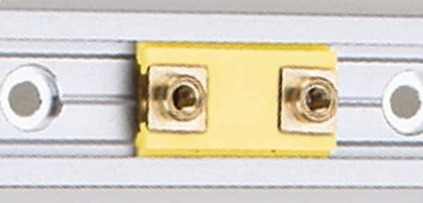 Igus - 1,000mm OAL x 17mm Overall Width x Self Lubricated Linear Guide Systems - 60mm Between Holes - Industrial Tool & Supply