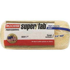 Wooster Brush - 3/4" Nap, 7" Wide Paint Roller - Semi-Rough to Rough Texture, Synthetic Knit - Industrial Tool & Supply