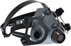 North - Series 5500, Size S Half Mask Respirator - 2-Point Suspension, Threaded Connection - Industrial Tool & Supply