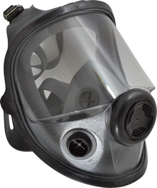 North - Series 5400, Size M/L Full Face Respirator - 4-Point Suspension, Threaded Connection - Industrial Tool & Supply