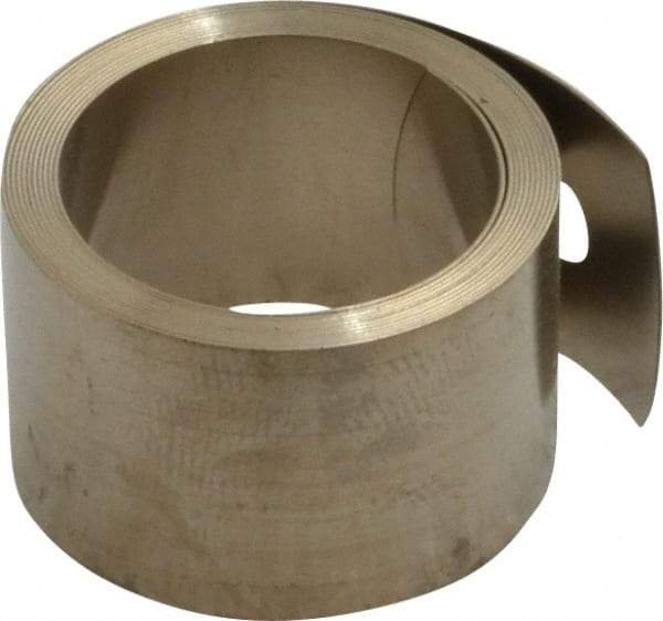 Gardner Spring - 0.01" Thick x 34" Long, 3.5 Lb Capacity Constant Force Spring - 0.68" Wide, 0.85" ID of Reflection, 1.53" Initial Extension, 0.187" End Hole Diam - Industrial Tool & Supply