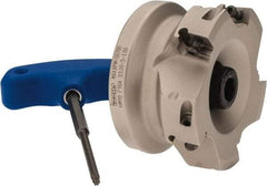 Iscar - 5 Inserts, 3" Cut Diam, 1" Arbor Diam, 0.56" Max Depth of Cut, Indexable Square-Shoulder Face Mill - 0/90° Lead Angle, 1-3/4" High, AD..1505.. & HM90 AD..1505.. Insert Compatibility, Series HM90 - Industrial Tool & Supply