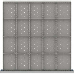 LISTA - 20-Compartment Drawer Divider Layout for 3.15" High Drawers - Industrial Tool & Supply