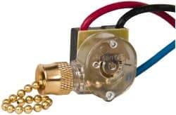 Pass & Seymour - 1 Pole Pull Appliance Switch - 6 Amps at 125 Volts, 3 Amps at 250 Volts, 1st On-2nd On-Both On-Off Sequence - Industrial Tool & Supply