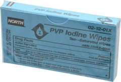 North - Antiseptic Wipe - Packet, PVP Iodine - Industrial Tool & Supply