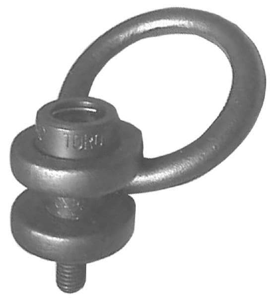 American Drill Bushing - 29,000 Lbs. Load Limit, Alloy Steel Side Pull Hoist Ring - Black Oxide Finish, 2-8 Inch Thread Size, 5-1/4 x 10-1/2 Inch Diameter Ring - Industrial Tool & Supply