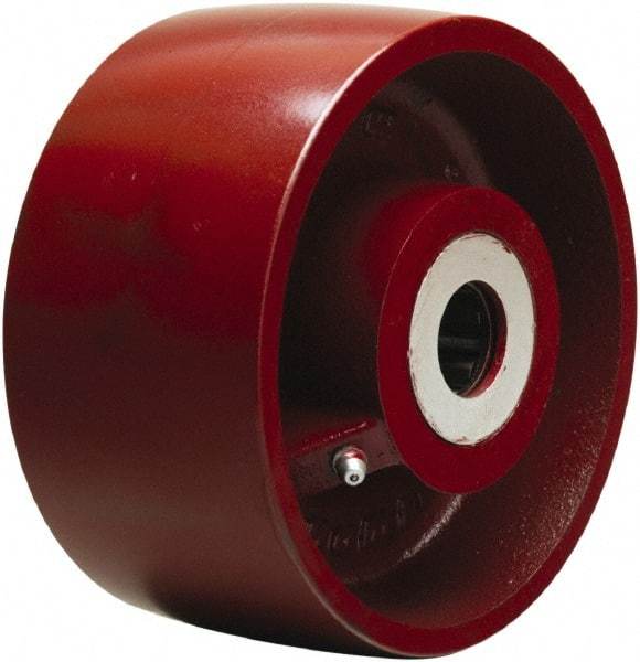 Hamilton - 7 Inch Diameter x 3 Inch Wide, Cast Iron Caster Wheel - 3,000 Lb. Capacity, 3-1/4 Inch Hub Length, 1-1/4 Inch Axle Diameter, Tapered Roller Bearing - Industrial Tool & Supply