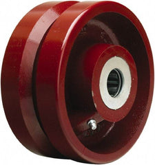 Hamilton - 6 Inch Diameter x 2-3/4 Inch Wide, Cast Iron Caster Wheel - 2,500 Lb. Capacity, 3-1/4 Inch Hub Length, 1-1/4 Inch Axle Diameter, Tapered Roller Bearing - Industrial Tool & Supply