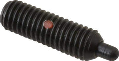 Gibraltar - M8 x 1.25, 25mm Thread Length, 5mm Plunger Projection, Steel Threaded Spring Plunger - 3.43mm Max Plunger Diam, 25mm Plunger Length, 2.98 Lb Init End Force, 14.88 Lb Final End Force, 4mm Hex - Industrial Tool & Supply