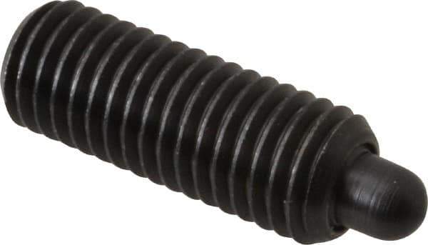 Gibraltar - M12 x 1.75, 32mm Thread Length, 6mm Plunger Projection, Steel Threaded Spring Plunger - 6.3mm Max Plunger Diam, 32mm Plunger Length, 6.55 Lb Init End Force, 17.26 Lb Final End Force, 6mm Hex - Industrial Tool & Supply