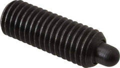 Gibraltar - M12 x 1.75, 32mm Thread Length, 6mm Plunger Projection, Steel Threaded Spring Plunger - 6.3mm Max Plunger Diam, 32mm Plunger Length, 6.55 Lb Init End Force, 17.26 Lb Final End Force, 6mm Hex - Industrial Tool & Supply