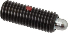 Gibraltar - M12 x 1.75, 32mm Thread Length, 6mm Plunger Projection, Steel Threaded Spring Plunger - 6.3mm Max Plunger Diam, 32mm Plunger Length, 2.7 Lb Init End Force, 9.24 Lb Final End Force, 6mm Hex - Industrial Tool & Supply