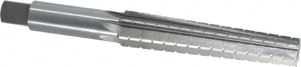 Interstate - 0.5696" Small End, 0.7444" Large End, 5/8" Straight Shank, 3-1/2" Flute, 2MT Morse Taper Reamer - Industrial Tool & Supply