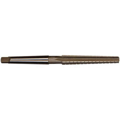 Interstate - 0.3674" Small End, 0.517" Large End, 7/16" Tapered Shank, 3" Flute, 1MT Morse Taper Reamer - Industrial Tool & Supply