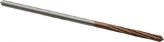 Alvord Polk - 5/32" High Speed Steel 6 Flute Chucking Reamer - Spiral Flute, 0.151" Straight Shank, 1" Flute Length, 4" OAL - Industrial Tool & Supply