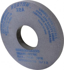 Norton - 14" Diam x 5" Hole x 1-1/2" Thick, K Hardness, 46 Grit Surface Grinding Wheel - Aluminum Oxide, Type 1, Coarse Grade, 1,800 Max RPM, Vitrified Bond, No Recess - Industrial Tool & Supply