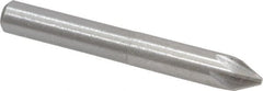 Interstate - 1/4" Head Diam, 1/4" Shank Diam, 6 Flute 60° High Speed Steel Countersink - Industrial Tool & Supply