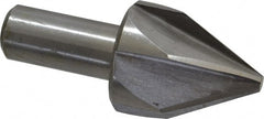 Interstate - 1-1/2" Head Diam, 3/4" Shank Diam, 6 Flute 60° High Speed Steel Countersink - Industrial Tool & Supply