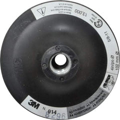 3M - 4" Diam Hook & Loop Disc Backing Pad - Firm Density, 13,000 RPM - Industrial Tool & Supply
