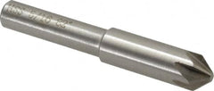 Interstate - 5/16" Head Diam, 1/4" Shank Diam, 6 Flute 82° High Speed Steel Countersink - Industrial Tool & Supply