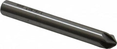 Interstate - 1/4" Head Diam, 1/4" Shank Diam, 6 Flute 90° High Speed Steel Countersink - Industrial Tool & Supply