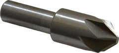 Interstate - 3/4" Head Diam, 1/2" Shank Diam, 6 Flute 90° High Speed Steel Countersink - Industrial Tool & Supply
