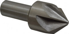 Interstate - 1-3/4" Head Diam, 1" Shank Diam, 6 Flute 90° High Speed Steel Countersink - Industrial Tool & Supply