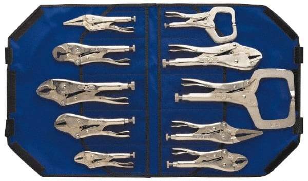 Irwin - 10 Piece Locking Plier Set - Comes in Kit Bag - Industrial Tool & Supply