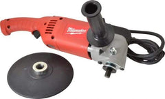 Milwaukee Tool - 7 to 9" Pad Diam, 1,750 RPM, Handheld Electric Polisher - 5/8-11" Spindle Thread, 11 Amps, 120 Volts - Industrial Tool & Supply