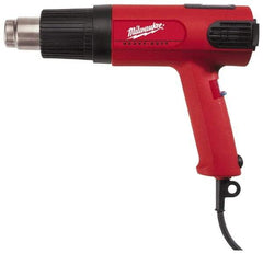Milwaukee Tool - 90 to 1,100°F Heat Setting, 7 to 16 CFM Air Flow, Heat Gun - 120 Volts, 12.5 Amps, 1,500 Watts, 11.5' Cord Length - Industrial Tool & Supply