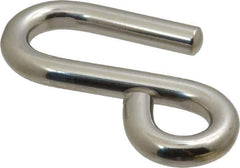 Ronstan - 19/32" Opening, 316 Stainless Steel Electropolished S-Hook - 1,760 Lb Capacity, 5/8" ID, 3/8" Wire, 3-7/16" OAL - Industrial Tool & Supply