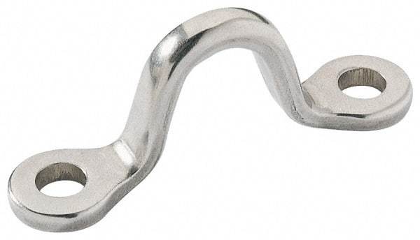 Ronstan - 11/16" Rope Guide/Eye Strap - 2-3/8" Between Centers, 316 Stainless Steel, Electropolished - Industrial Tool & Supply