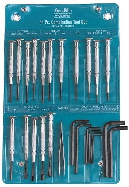 Moody Tools - 25 Piece Screwdriver Set - Comes in Tools Only - Industrial Tool & Supply