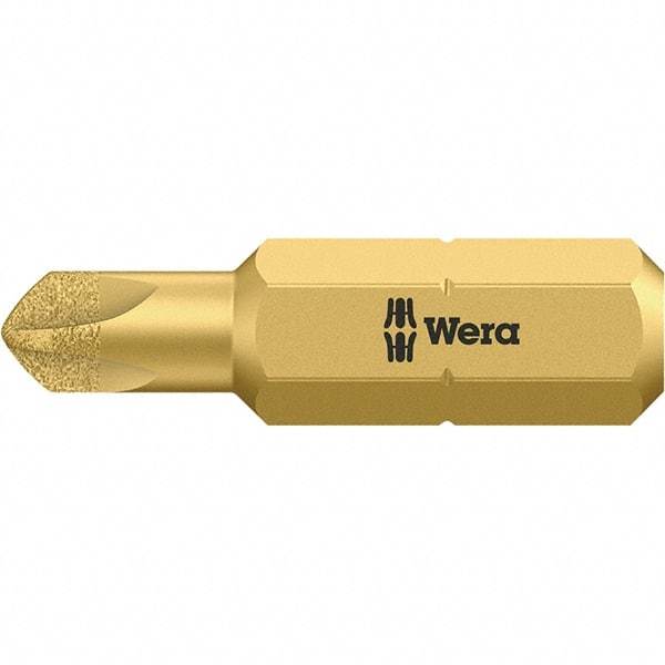 Wera - 1/4" Drive, #4 Torq-Set Screwdriver Bit - 1" OAL - Industrial Tool & Supply