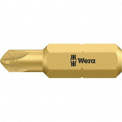 Wera - 1/4" Drive, #4 Torq-Set Screwdriver Bit - 1" OAL - Industrial Tool & Supply