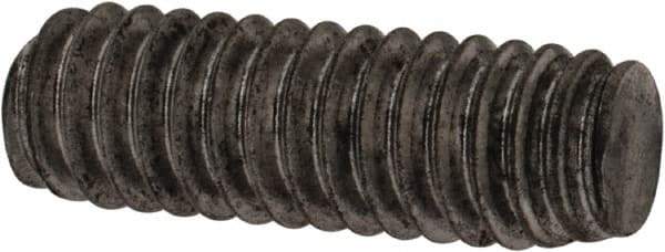 Value Collection - #8-32 1/2" OAL Fully Threaded Stud - Carbon Steel, Plain Finish - Industrial Tool & Supply