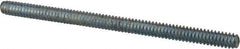 Value Collection - #10-24 3" OAL Fully Threaded Stud - Carbon Steel, Zinc-Plated Finish - Industrial Tool & Supply
