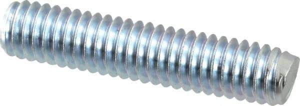 Value Collection - 5/16-18 1-1/2" OAL Fully Threaded Stud - Carbon Steel, Zinc-Plated Finish - Industrial Tool & Supply