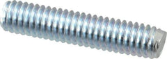 Value Collection - 5/16-18 1-1/2" OAL Fully Threaded Stud - Carbon Steel, Zinc-Plated Finish - Industrial Tool & Supply