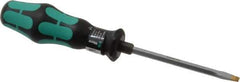 Wera - Slip Stop Slotted Screwdriver - Hexagon Shank, Ergonomic Handle - Industrial Tool & Supply
