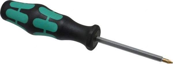 Wera - 2-3/8" Blade Length Posidrive Screwdriver - 5-5/8" OAL - Industrial Tool & Supply