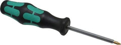 Wera - 2-3/8" Blade Length Posidrive Screwdriver - 5-5/8" OAL - Industrial Tool & Supply