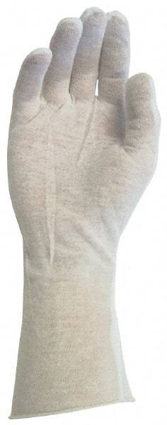 PRO-SAFE - Size Universal Cotton General Protection Work Gloves - For Inspection, Uncoated, Slip-On Cuff, Full Fingered, White, Paired - Industrial Tool & Supply