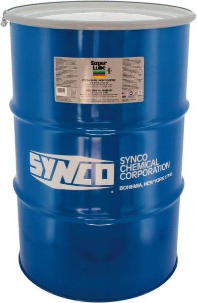 Synco Chemical - 400 Lb Drum Synthetic General Purpose Grease - Translucent White, Food Grade, 450°F Max Temp, NLGIG 2, - Industrial Tool & Supply