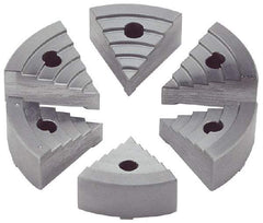 Value Collection - 2" Chuck Capacity, JF Attachment, Round Soft Lathe Chuck Jaw - 6 Jaws, Steel - Industrial Tool & Supply