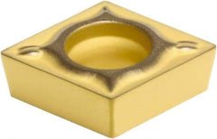 Sumitomo - CCMT21.51 ESU Grade AC830P Carbide Turning Insert - Al2O3 Finish, 80° Diamond, 1/4" Inscr Circle, 3/32" Thick, 1/64" Corner Radius - Industrial Tool & Supply